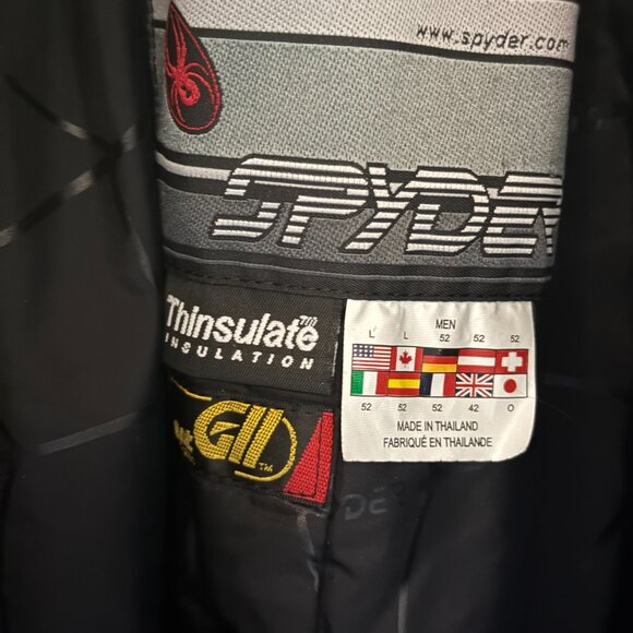 Gently Used Mens Large Spyder Snowmobile Bib Pants - Picture 3 of 3